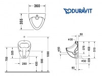 URINARIO MURAL JIM DURAVIT